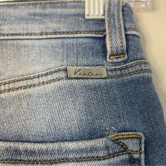 KanCan Medium Blue Ripped Cropped Jeans - Picture 6 of 10